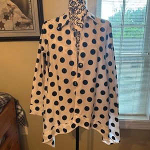 Polkadoted Comfy USA button up